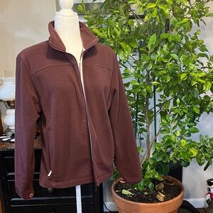 L.L. Bean Women's Burgundy Fleece Jacket